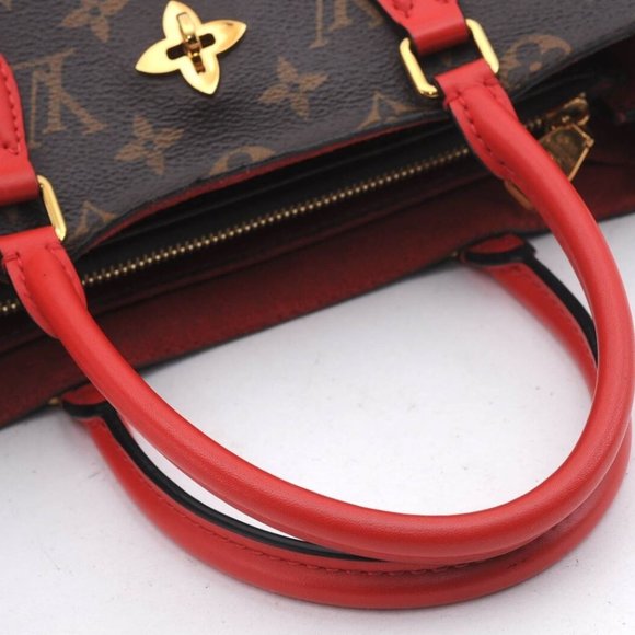 Monogram Flower Coquelicot 2Way Hand Bag Red - Picture 4 of 9